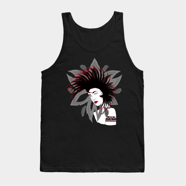 Tattooed Women Tank Top by rosana art